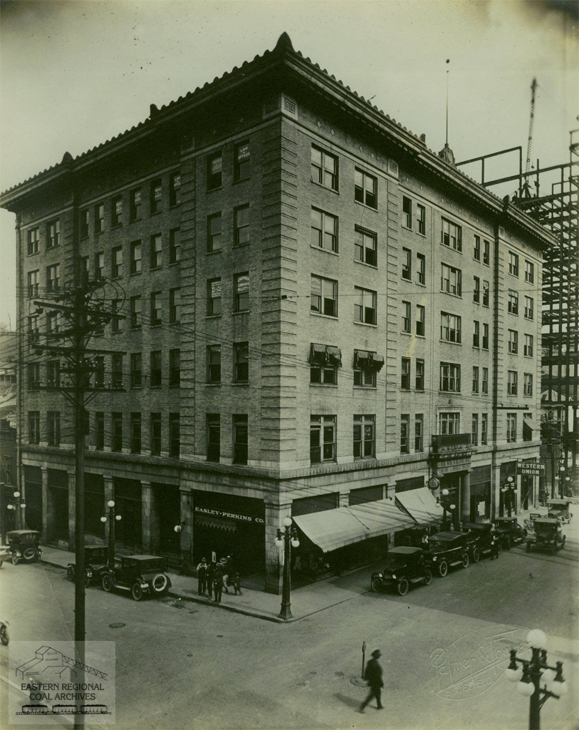Law and Commerce Building (circa 1922). -From the collections of the Eastern Regional Coal Archives